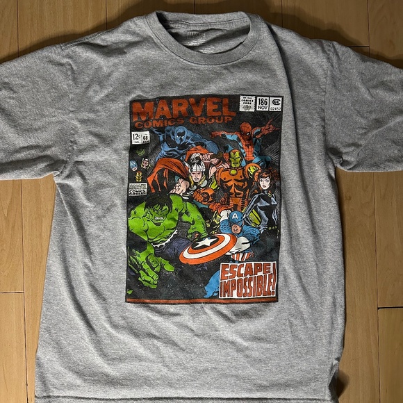 Grey Marvel Escape Impossible Shirt Size Large - Picture 1 of 1